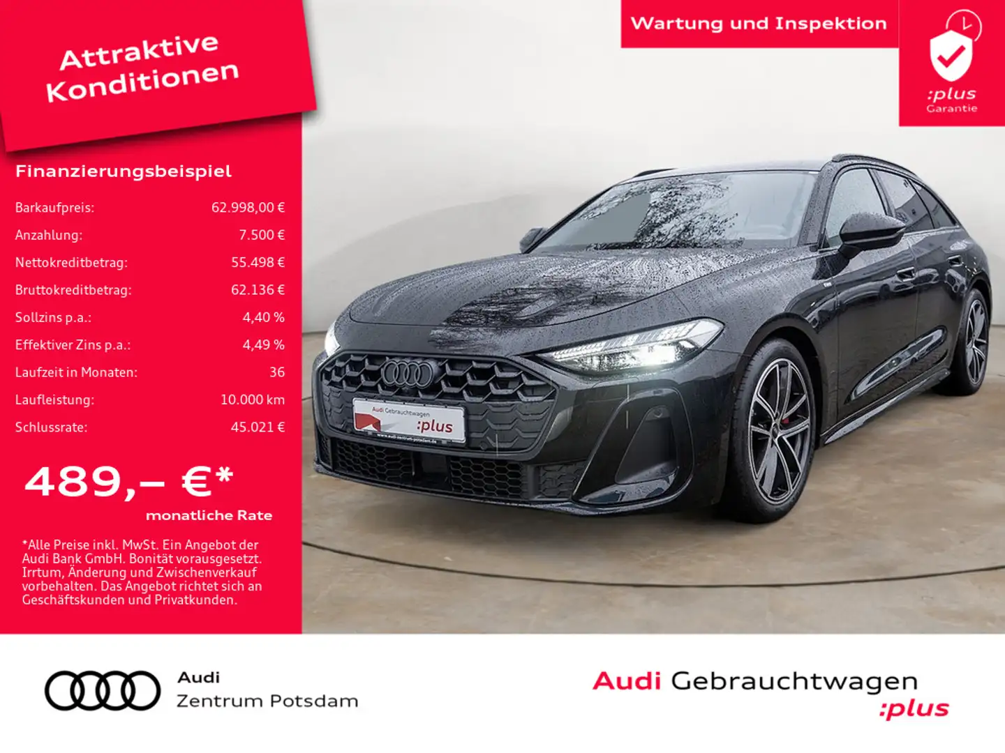 Audi A5 Avant TFSI PANO 360° MATRIX PANO HUD AHK Schwarz - 1