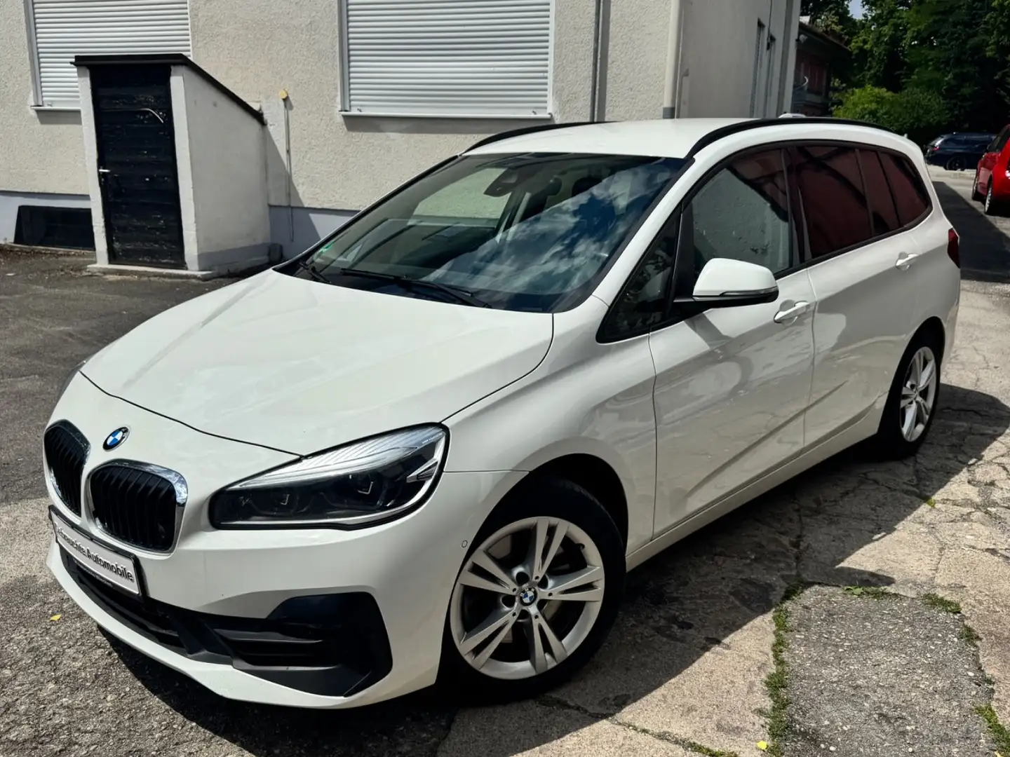 BMW 218 218 d Gran Tourer - Aut - Navi - Teilleder Blanc - 1