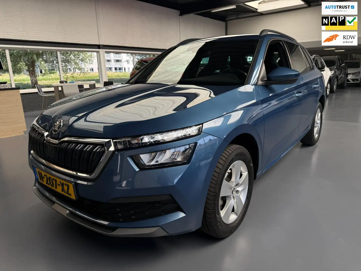 Skoda Kamiq 1.5 TSI Sport Business |Camera|Carplay|Sportline Blauw - 1