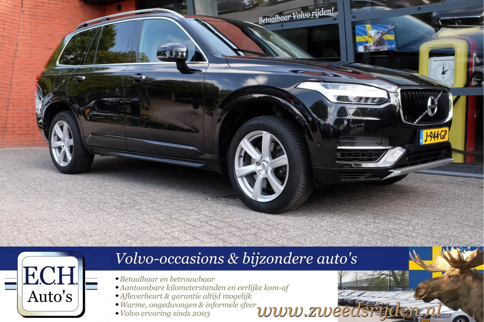 Volvo XC90 2.0 T8 Twin Engine AWD Inscription, Leer, 7 zits, Noir - 1