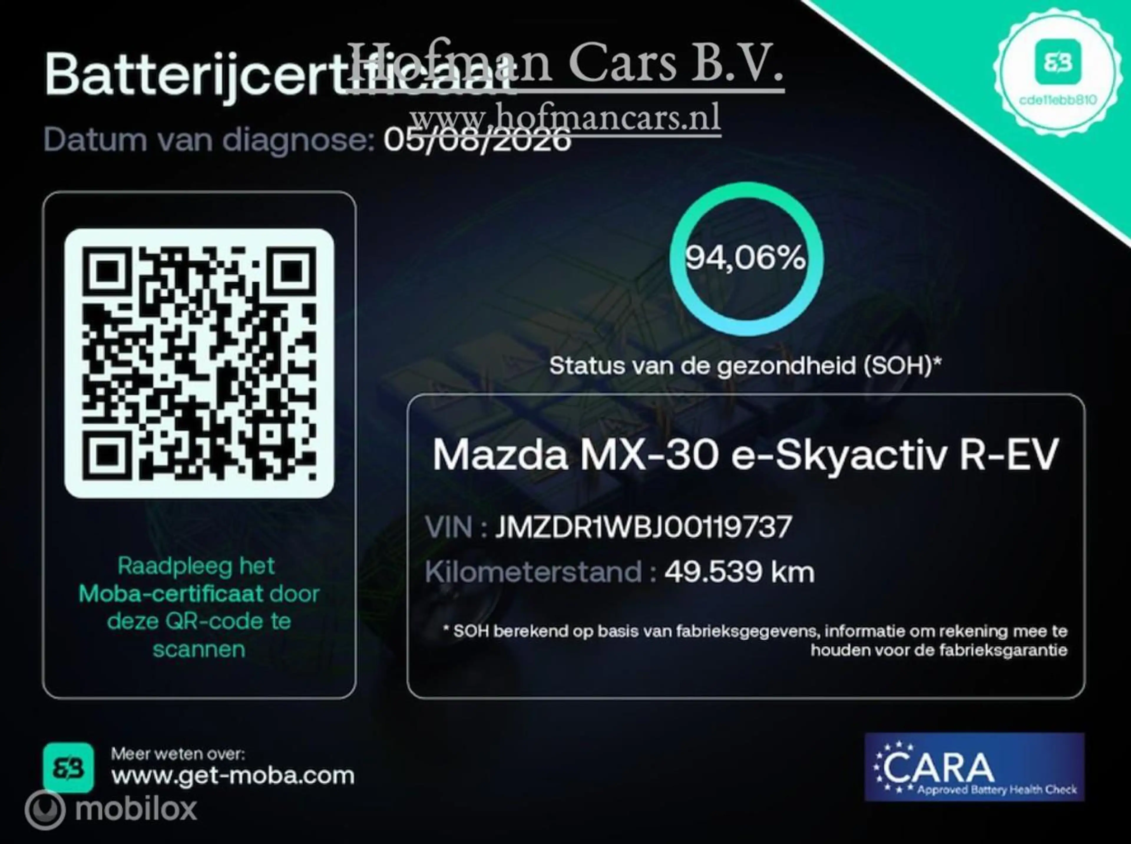 Mazda MX-30 e-SkyActiv 145 Comfort 36 kWh | SOH 94% | CCS | HU — photo 2