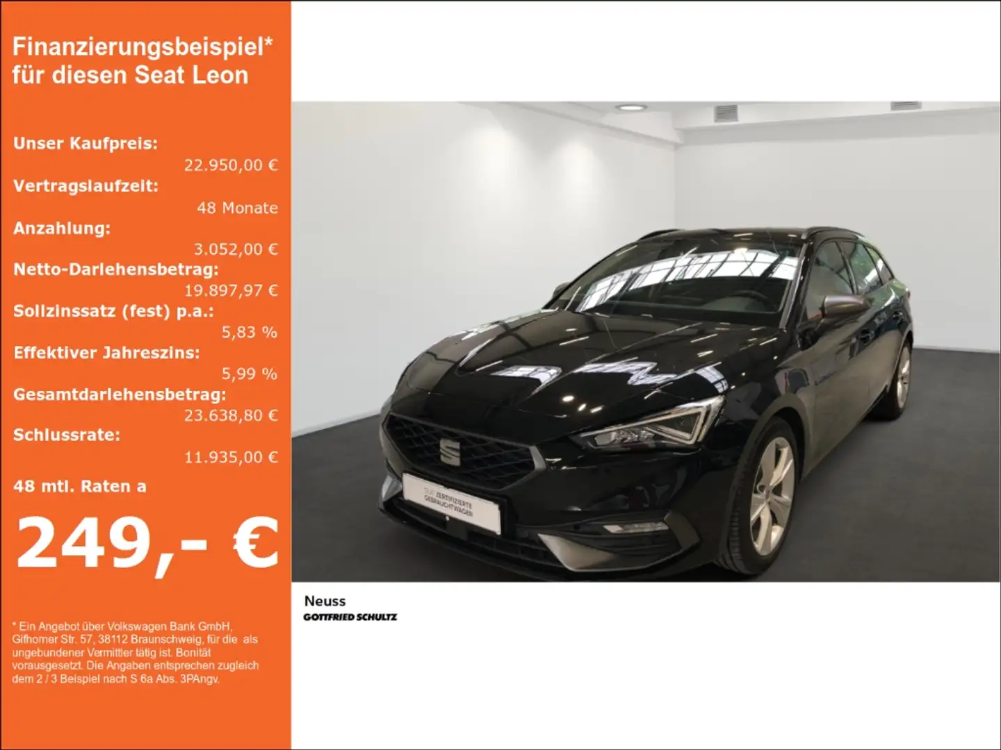 SEAT Leon Sportstourer FR eTSI DSG FULL-LINK NAVI LED EINPAR Negro - 1