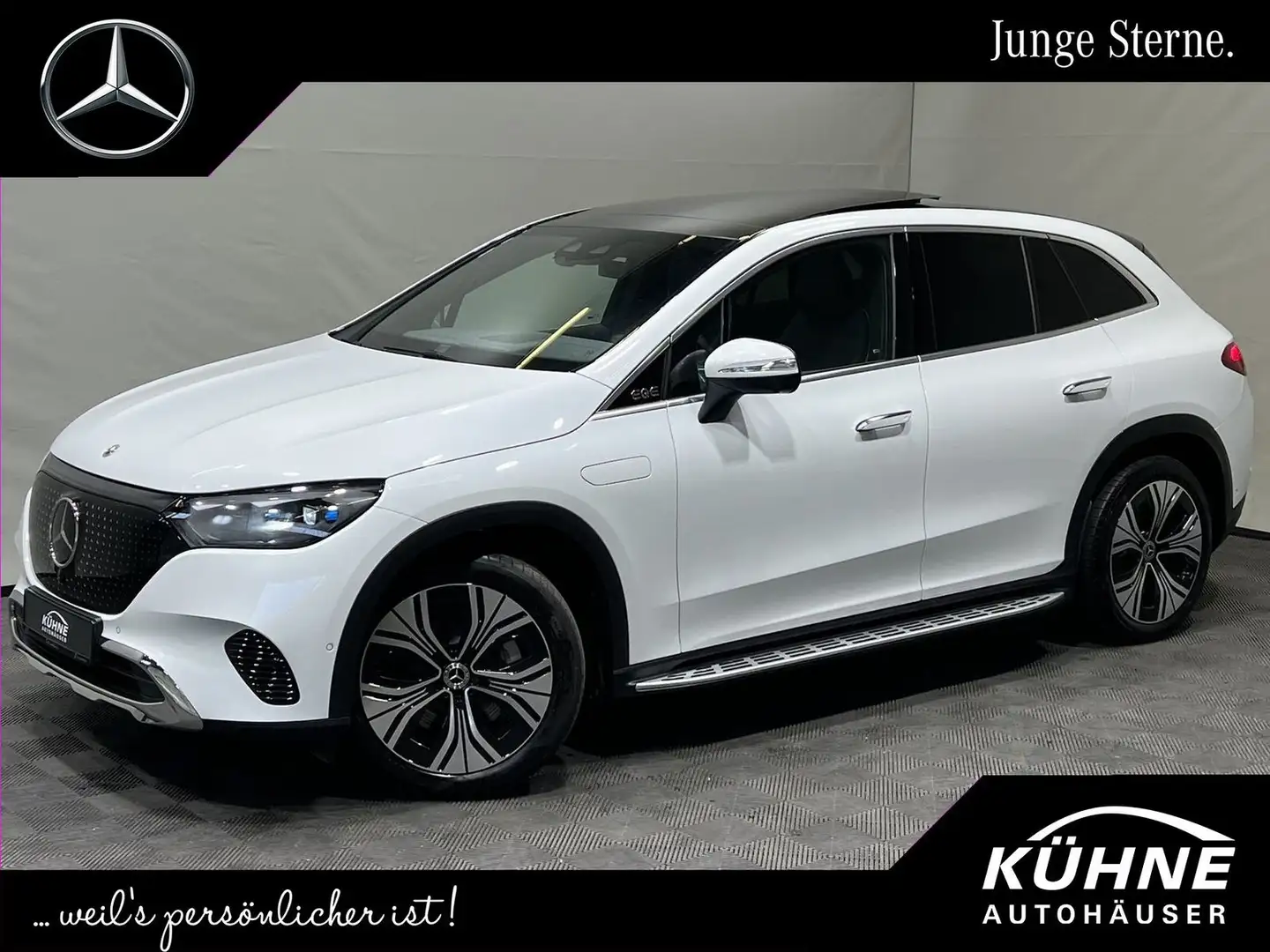 Mercedes-Benz EQE SUV EQE 350+ Electric Art Premium 22KW+HuD+Trittbret Weiß - 1