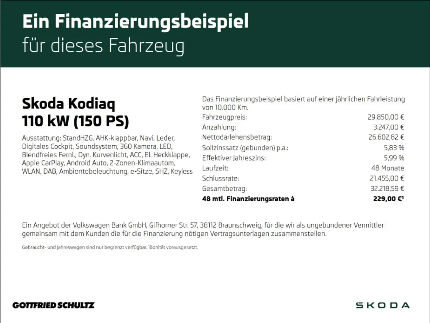 Skoda Kodiaq 1.5 TSI L&K DSG   AHK   Leder   Kamera   Standheiz Bleu - 2