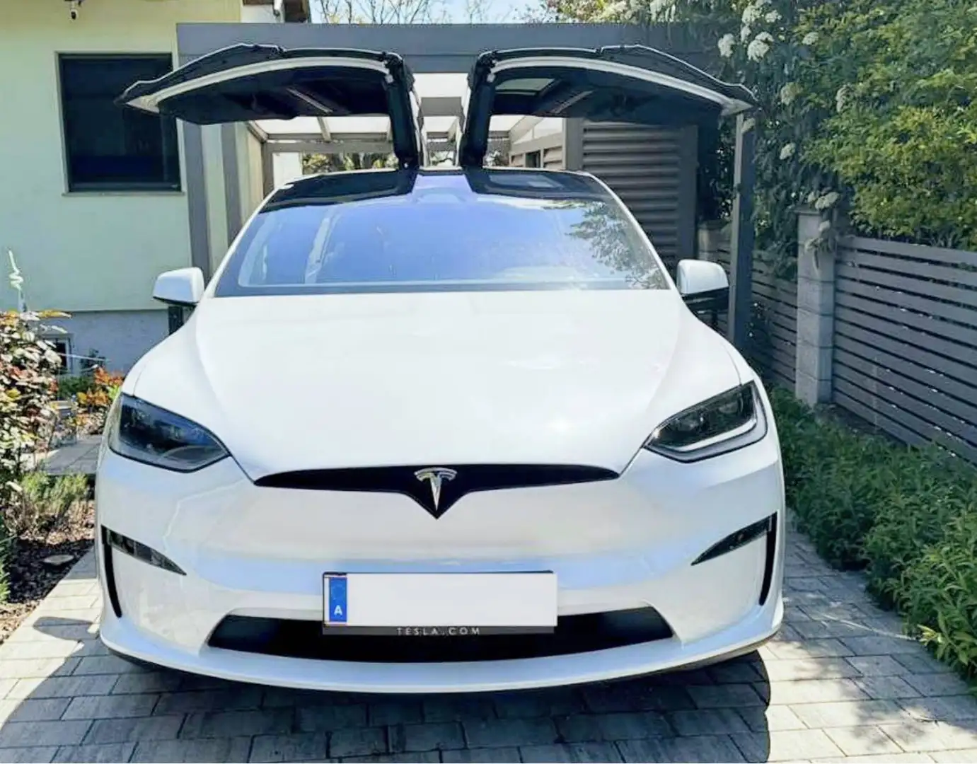 Tesla Model X Model X 100kWh Plaid AWD Weiß - 2