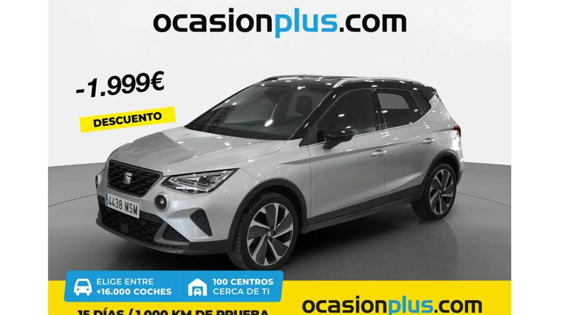 SEAT Arona 1.5 TSI S&S FR DSG7 XM 150 Plateado - 1