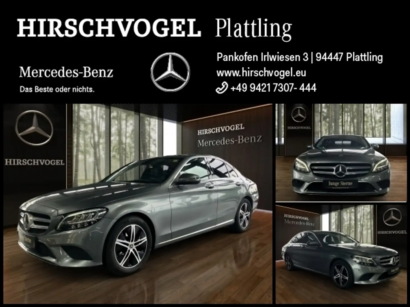 Mercedes-Benz C 180 d AVANTGARDE+KEYLESS+Memory-P+Navi+LED+PDC Gris - 1