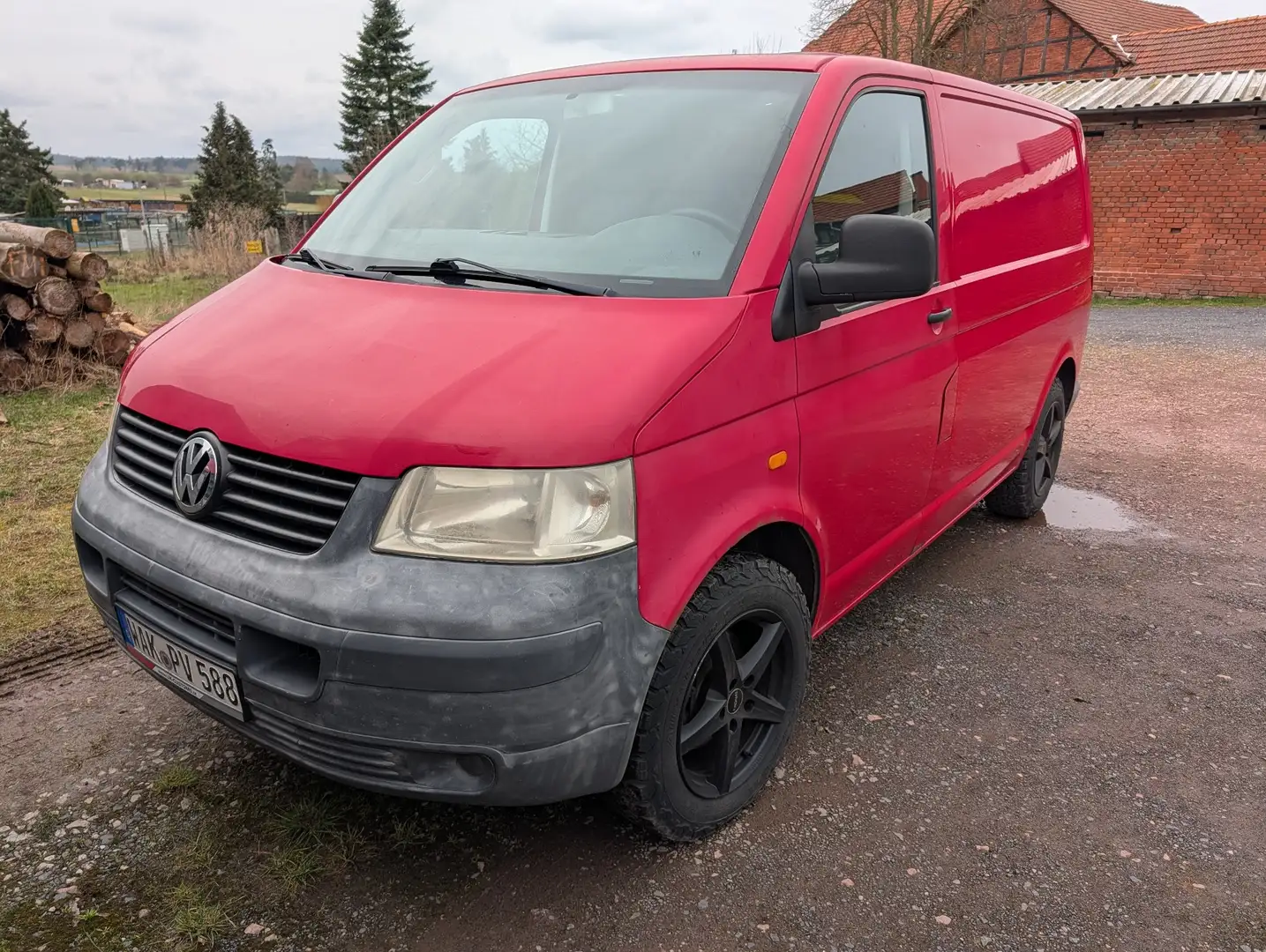 Volkswagen T5 Kombi Kasten Rojo - 1