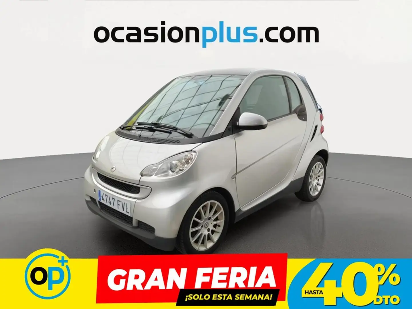 smart forTwo Coupé 62 Passion Aut. Gris - 1