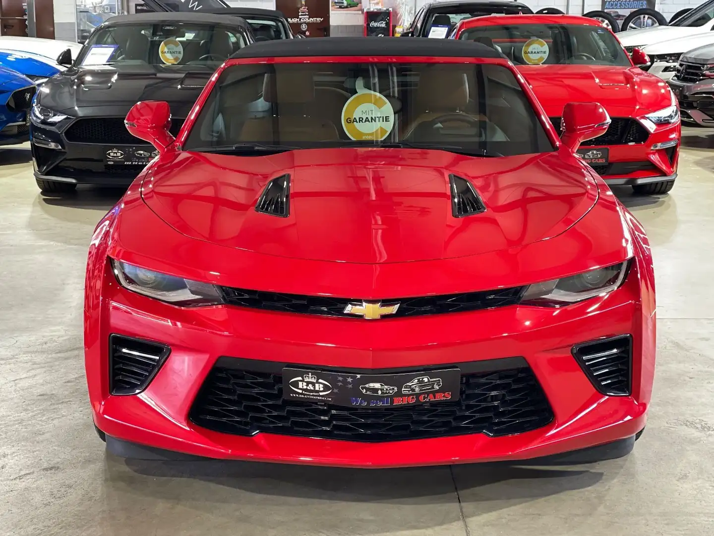 Chevrolet Camaro SS CABRIO V8+BR.LEDER+MAGNE.R+UNFALLFREI+GARANTI Rot - 2