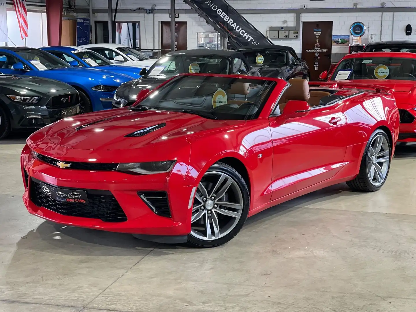 Chevrolet Camaro SS CABRIO V8+BR.LEDER+MAGNE.R+UNFALLFREI+GARANTI Rot - 1