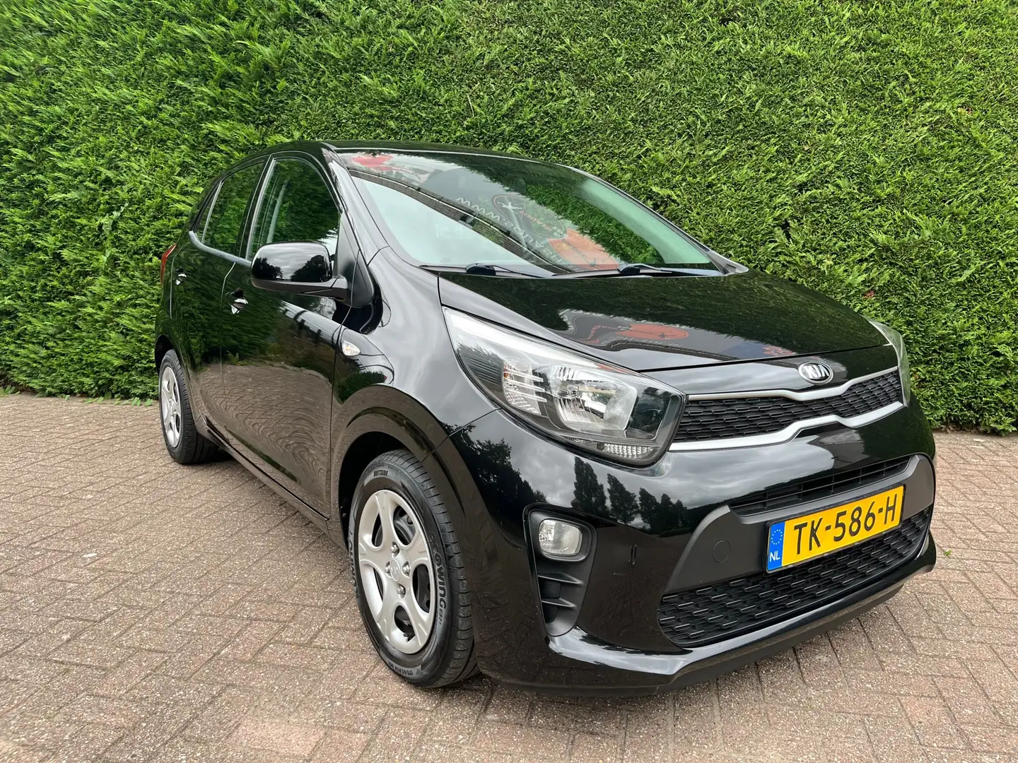 Kia Picanto 1.0 CVVT Nieuw model, Airco, 5deurs, Eerste eigena Zwart - 2