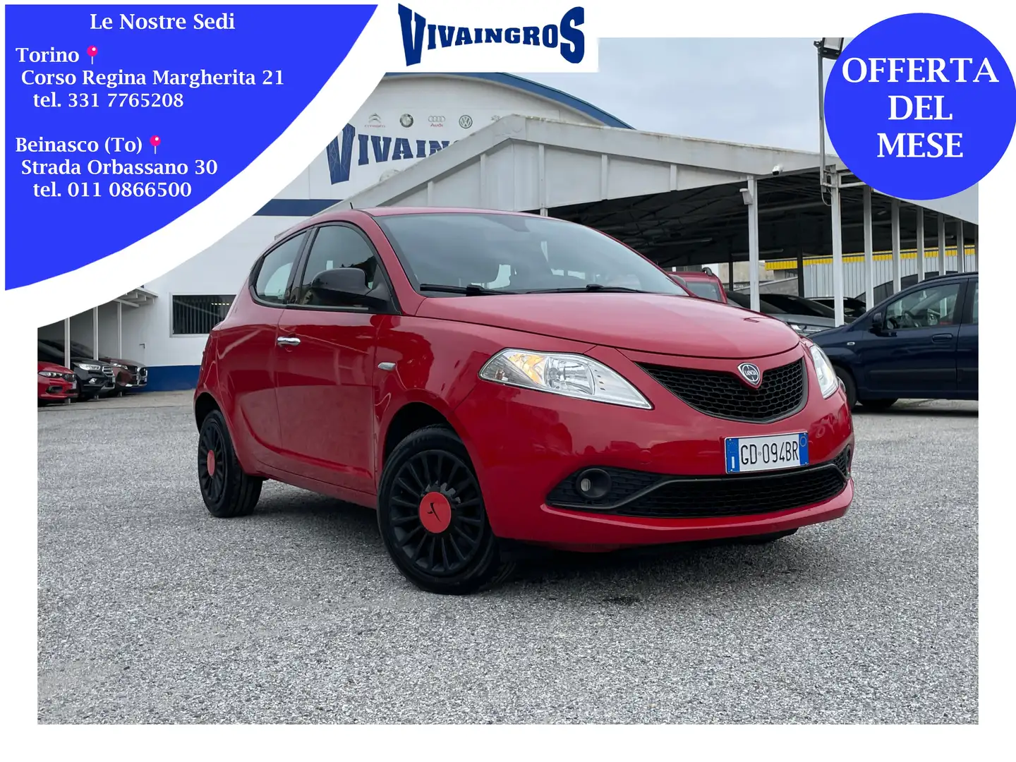 Lancia Ypsilon 1.0 Hybrid Ecochic Gold 70CV / IN PRONTA CONSEGNA Rouge - 1