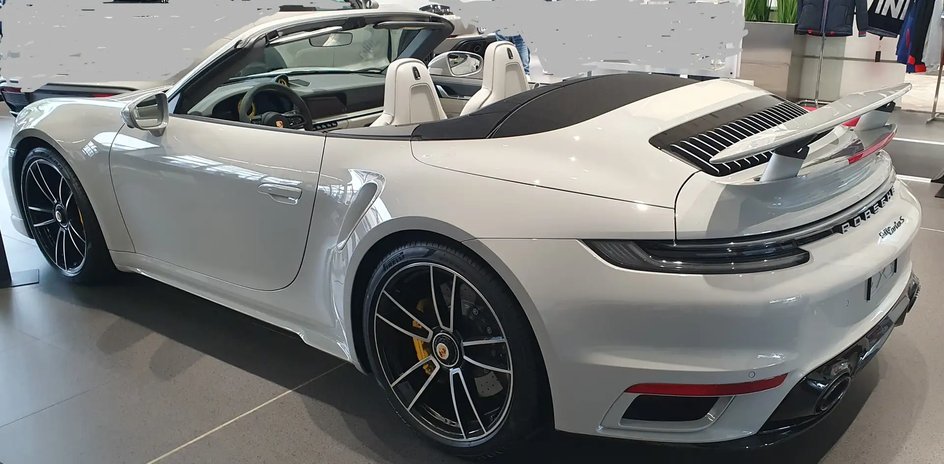 Porsche 911 911Turbo S Cabriolet Blanc - 1