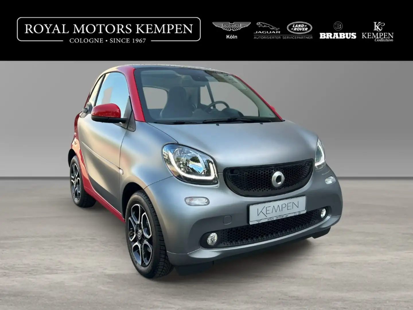 smart forTwo Coupe 0.9 Turbo Prime Leder Panorama Sitzheizung Grau - 1