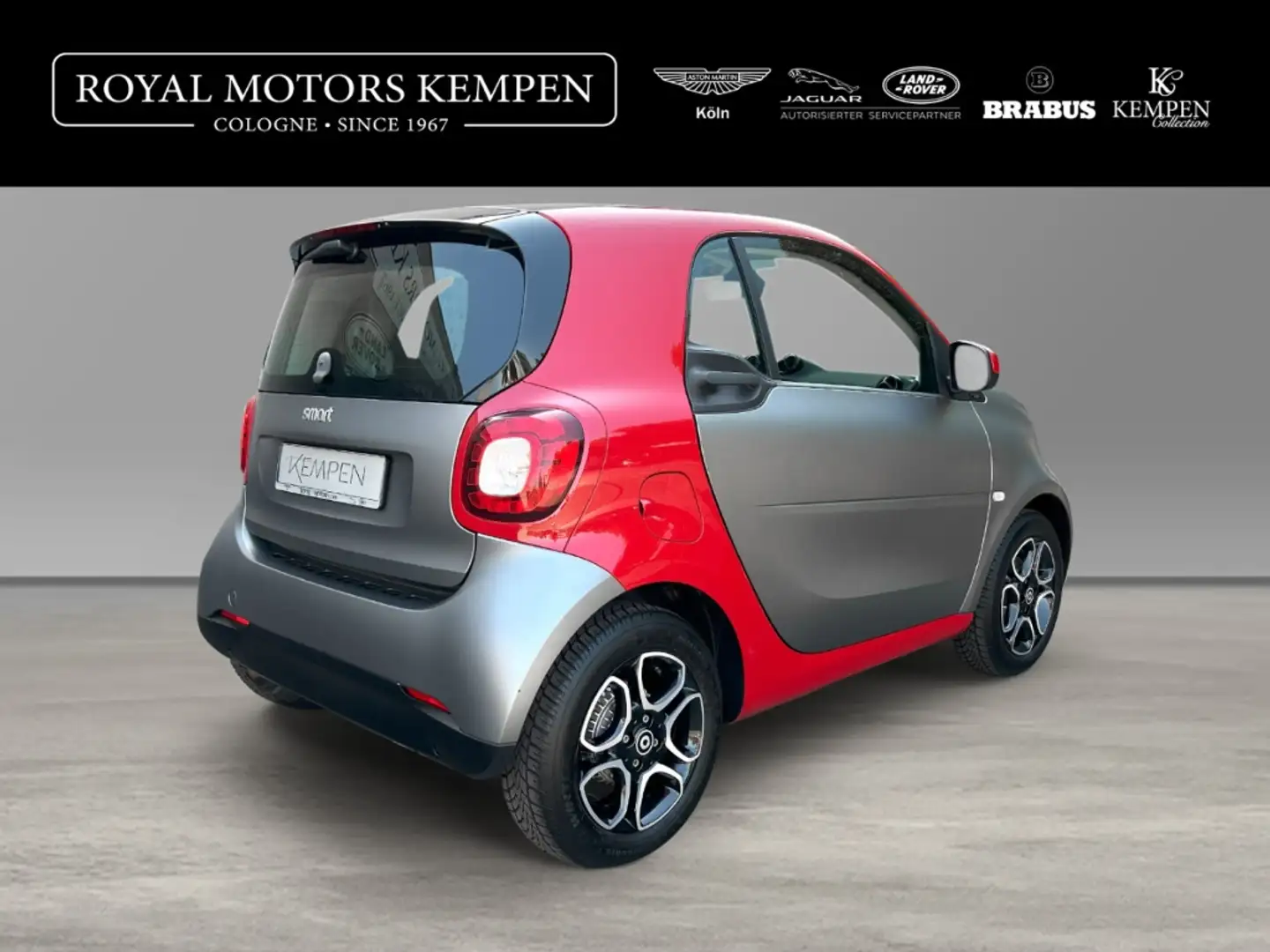 smart forTwo Coupe 0.9 Turbo Prime Leder Panorama Sitzheizung Grau - 2