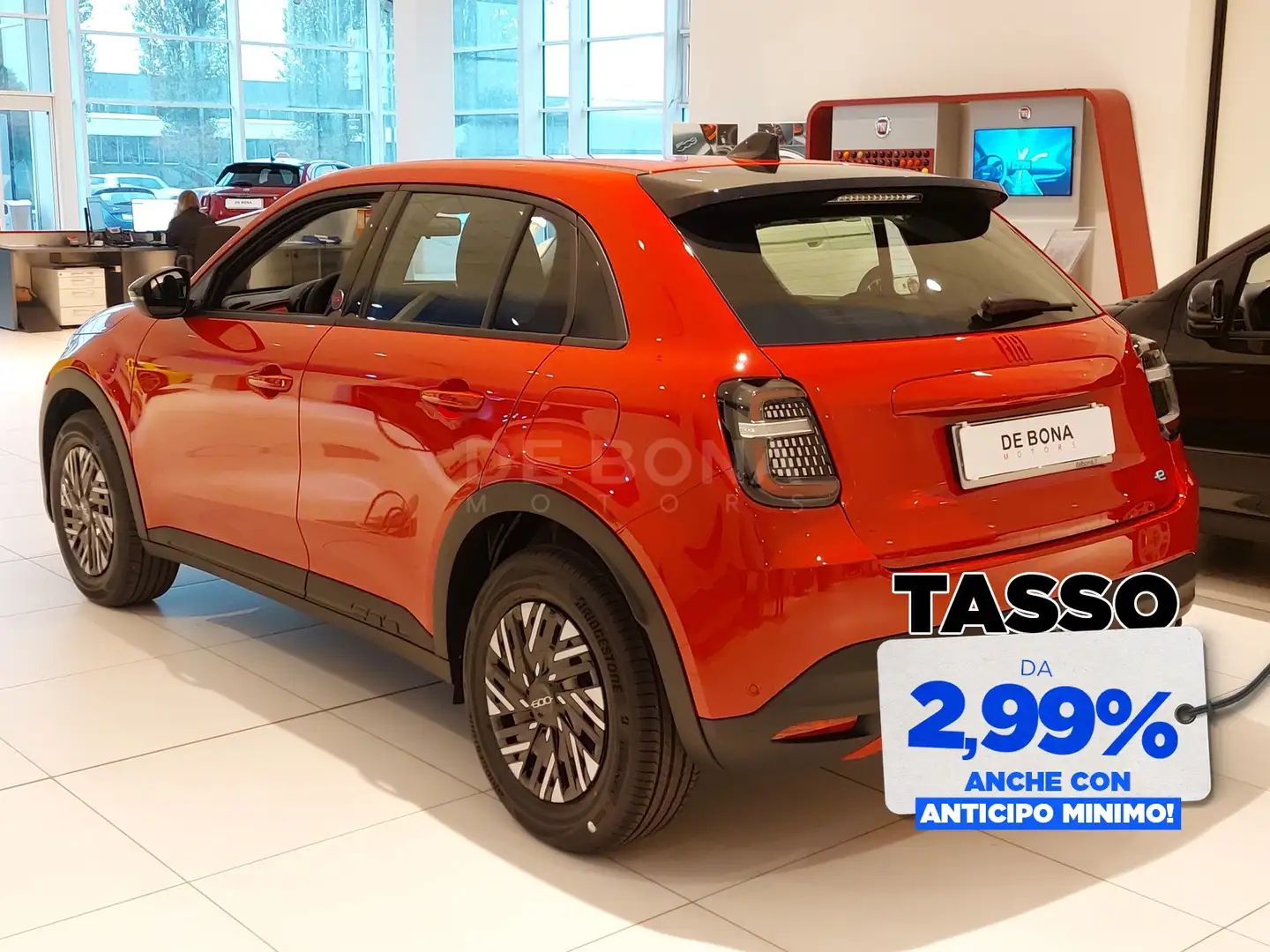 Fiat 600 54kwh red Rosso - 2