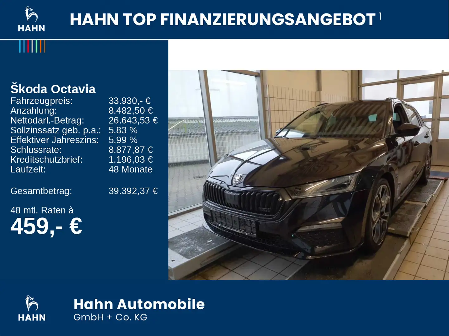 Skoda Octavia Combi RS Plus 2.0TSI DSG AHK ACC Cam DCC Schwarz - 2