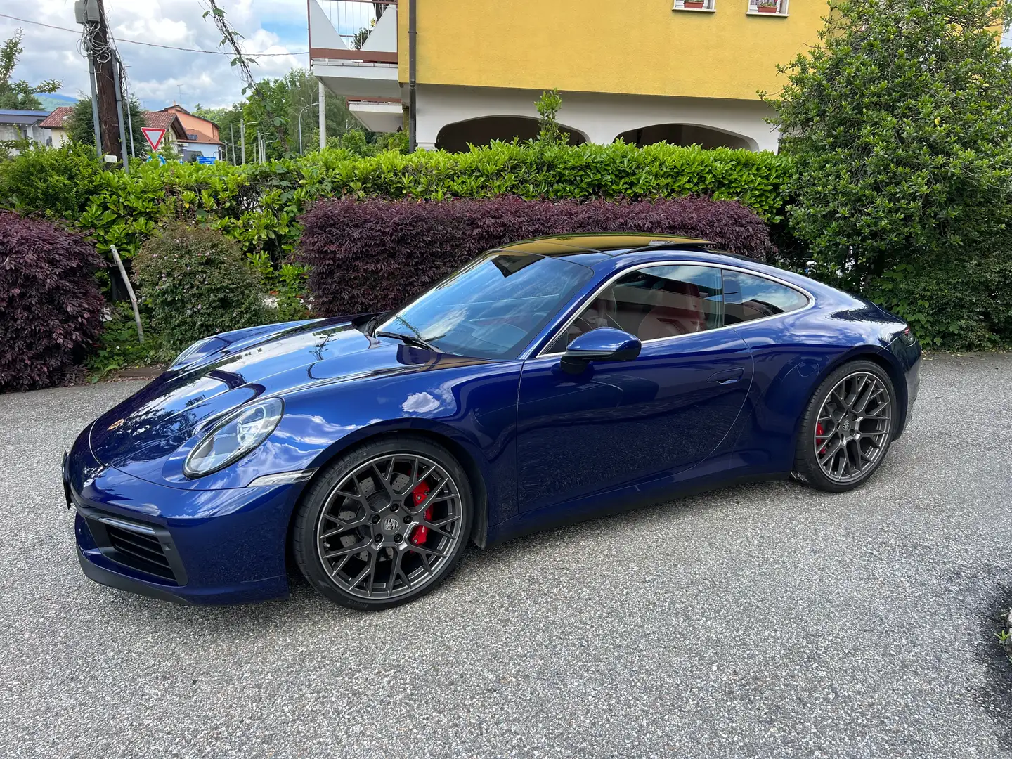 Porsche 992 911 Coupe 3.0 Carrera 4S auto Iva Esposta Modrá - 1