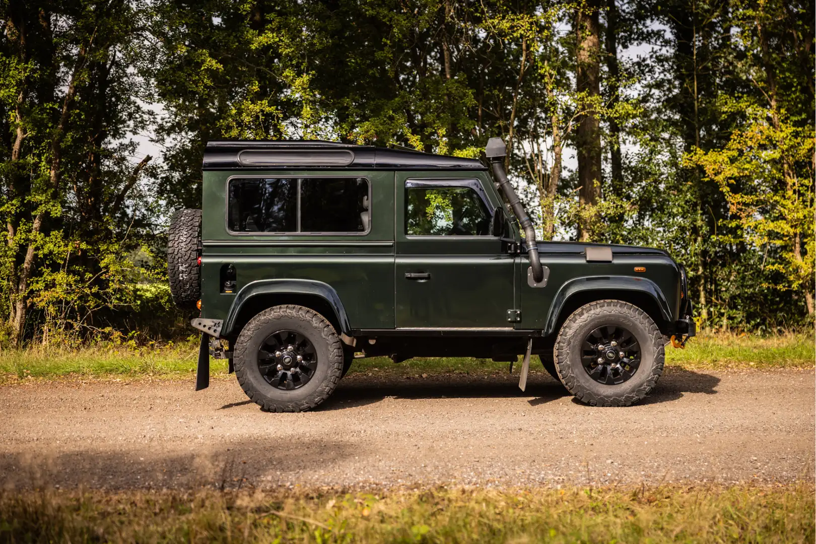 Land Rover Defender Td5 Hard Top Commercial Unieke staat Groen - 2