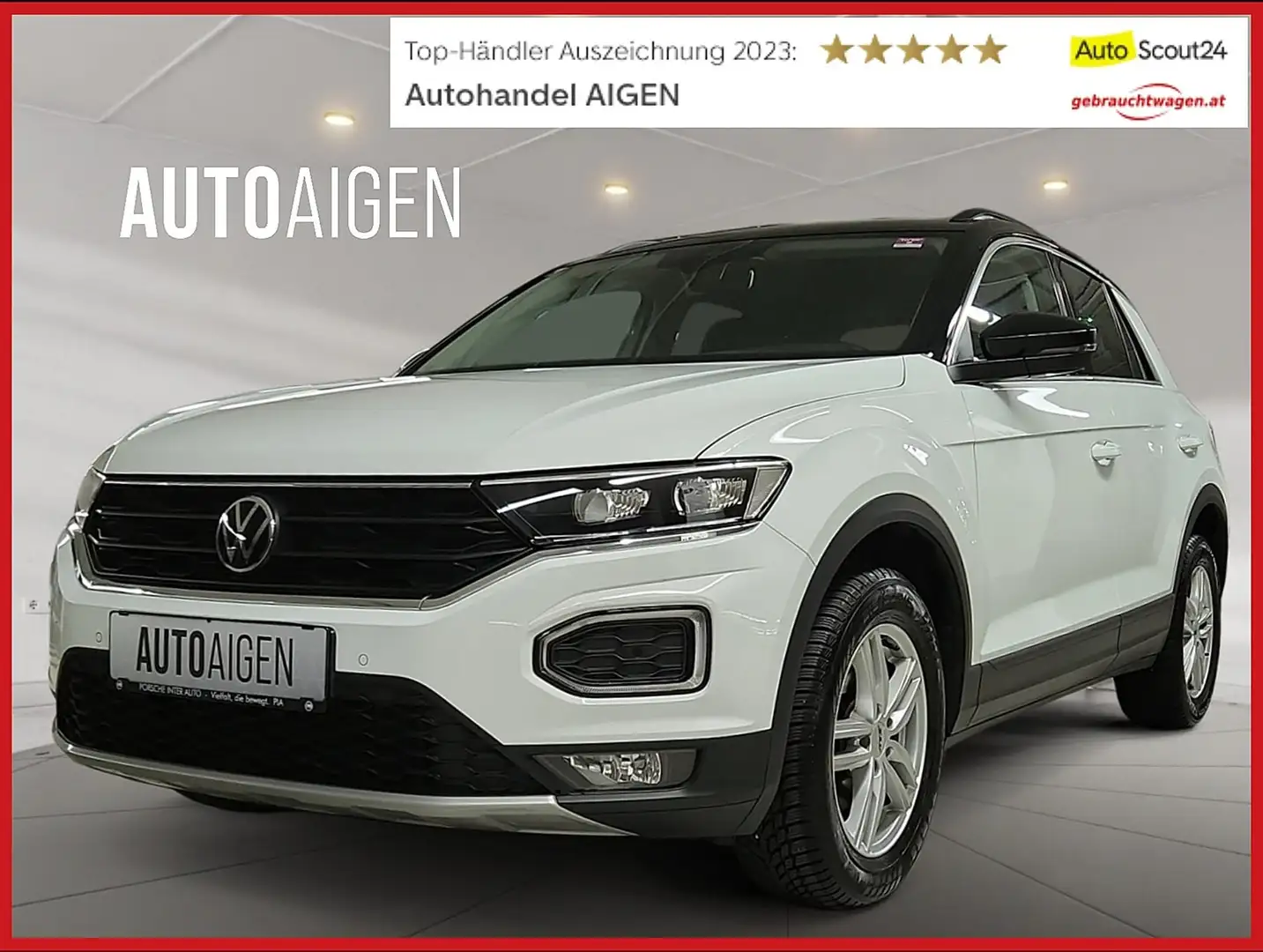 Volkswagen T-Roc 1,0 TSI "Black Style" * ACC * LED * 1. BESITZ * Weiß - 1