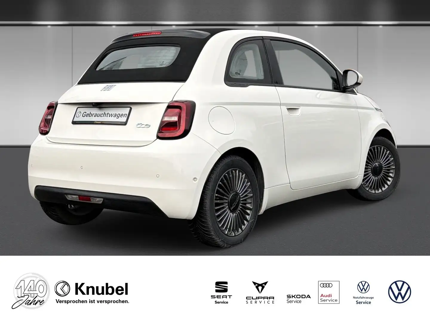 Fiat 500e Cabrio Icon Navi 360° Kamera Keyless 16" Biały - 2