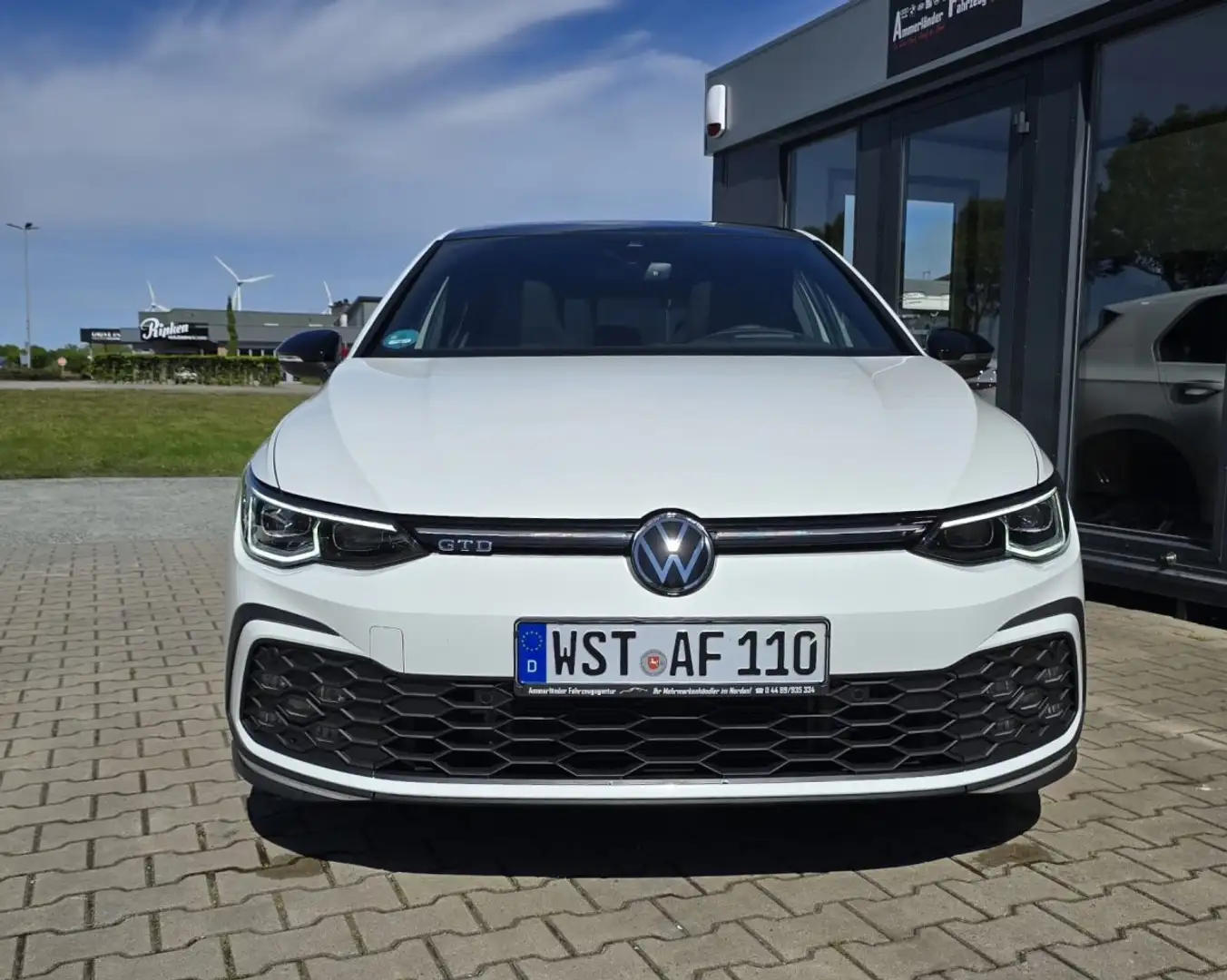 Volkswagen Golf 2.0 TDI SCR DSG GTD *AHK-NAVI-LEDER-PANO-19 ZOLL-D Weiß - 2