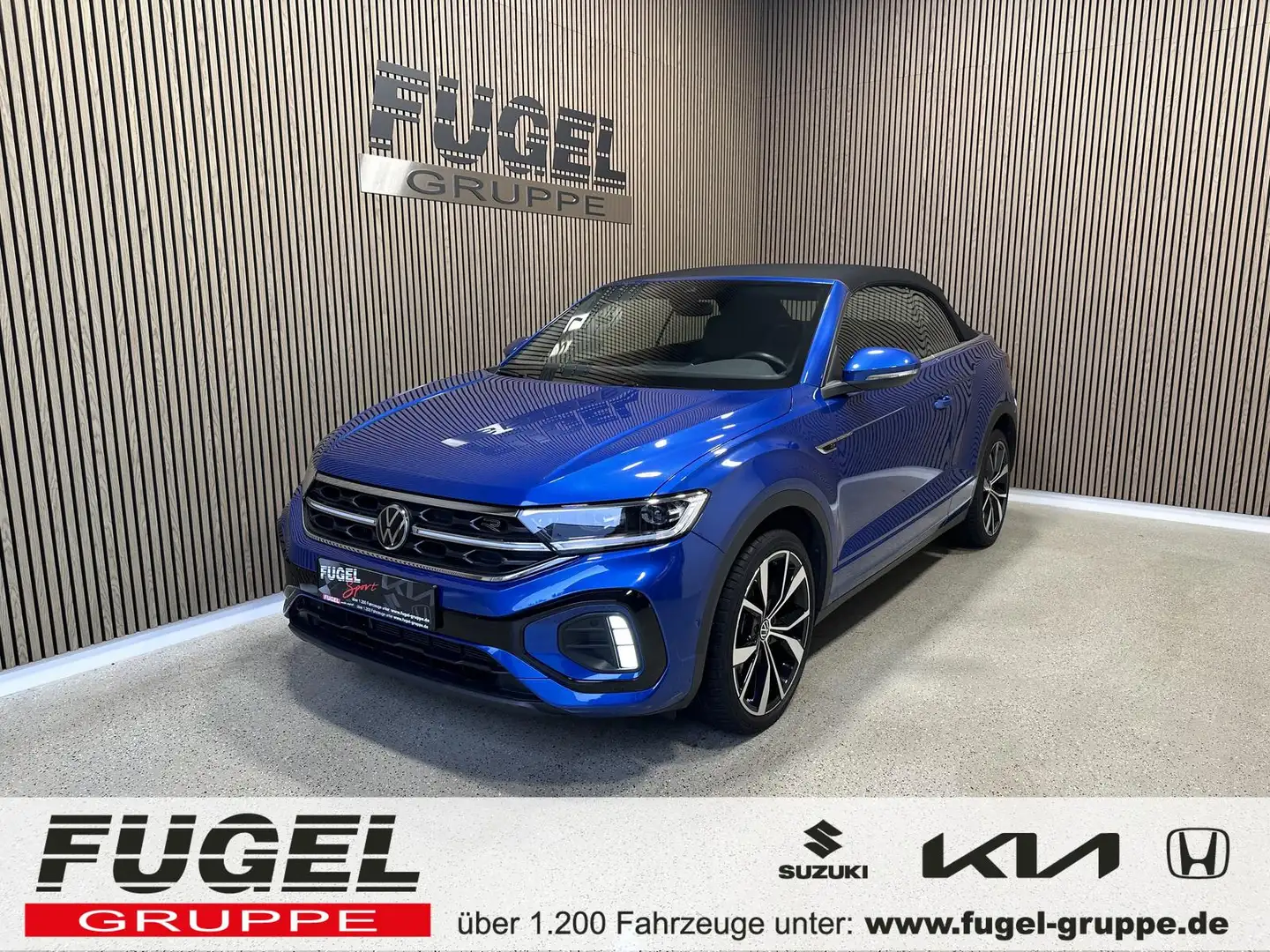 Volkswagen T-Roc 1.5 TSI R-Line virt.Cock.|Matrix|Navi|Sound|AHK Blau - 1