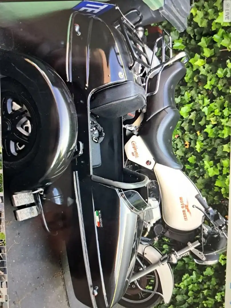 Moto Guzzi California 1000 met zijspan Blanc - 1