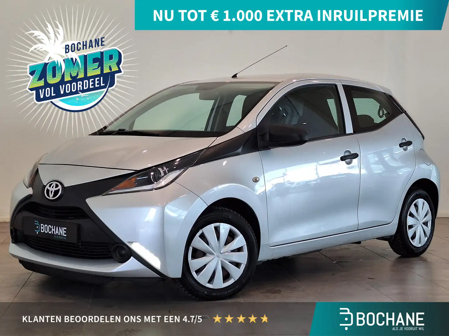 Toyota Aygo 1.0 VVT-i x-now | 5-deurs | Airconditioning | Cent Grijs - 1
