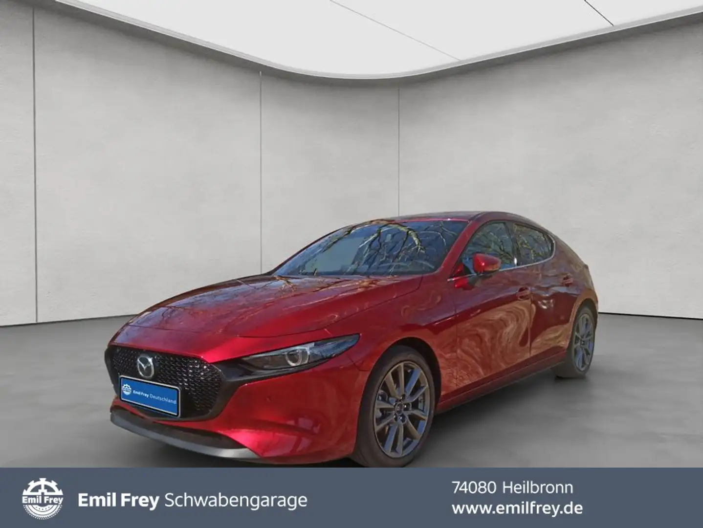 Mazda 3 e-SKYACTIV-G 140 M HYBRID Aut. EXCLUSIVE-LINE Rot - 1