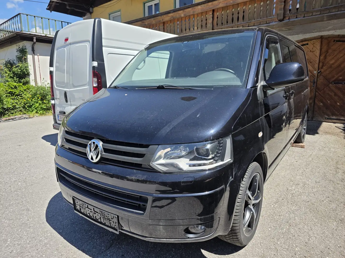Volkswagen T5 2.0 Transvan DSG/4motion/LANG/standheizung Schwarz - 2