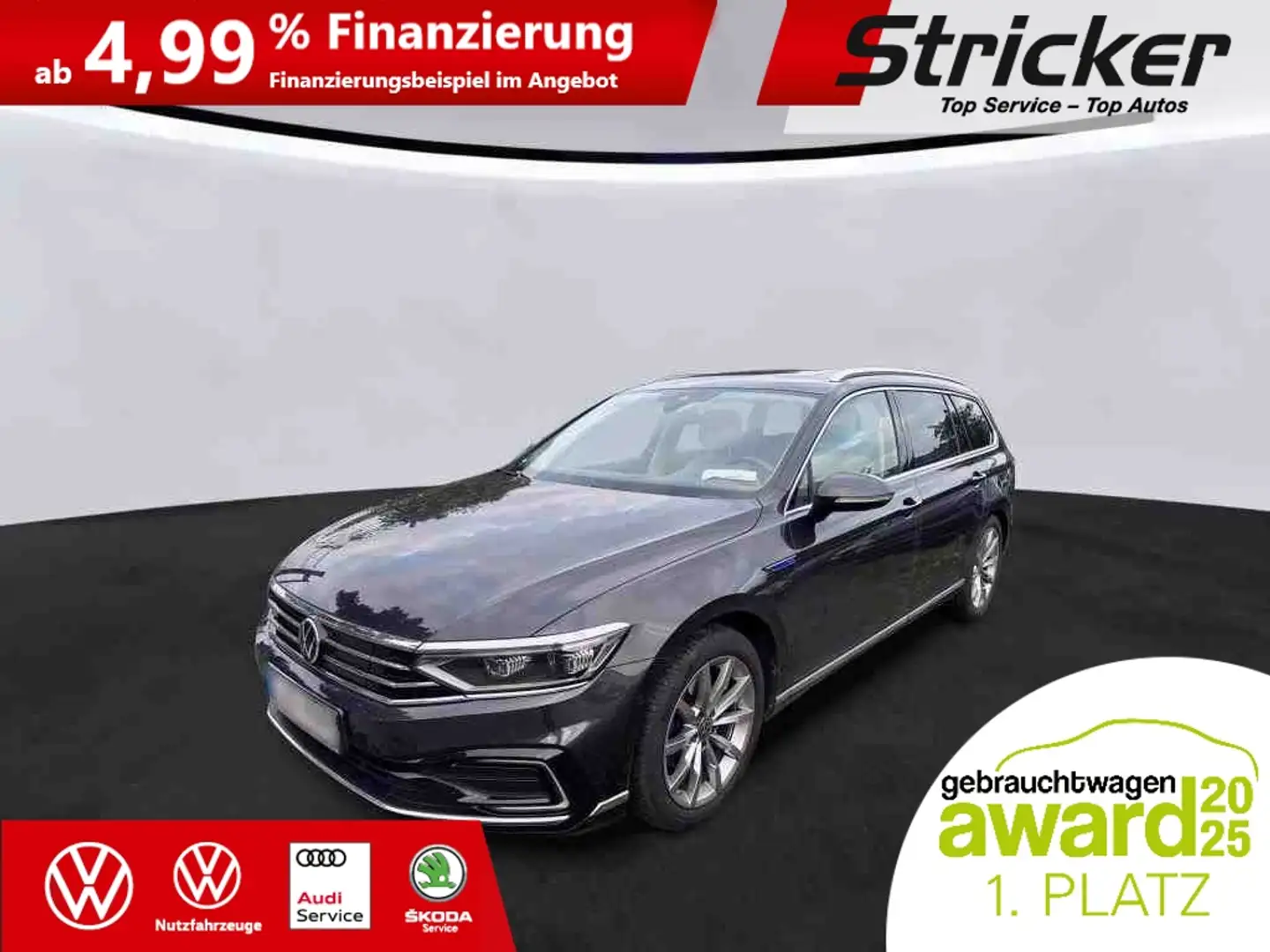 Volkswagen Passat Variant GTE 1.4TSI 296,-ohne Anzahlung AHK Pano Standh. L Grau - 1