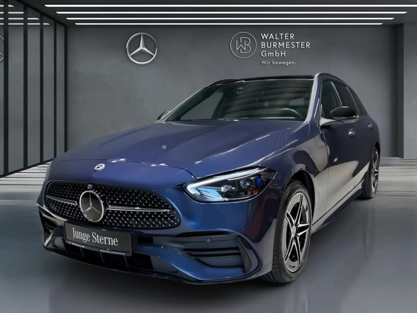 Mercedes-Benz C 300 e T-Modell +MBUX+AMG+PANO+Night+KAMERA+AHK Blau - 2