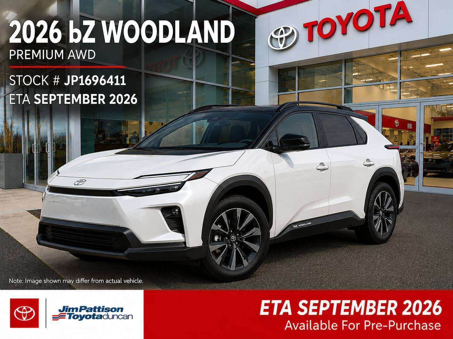 White 2026 Toyota bZ Woodland SUV / Crossover All-Wheel Drive Automatic