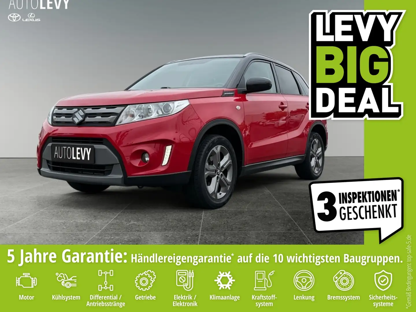 Suzuki Vitara 1.6 Comfort 4x4 *NAVI*KLIMA*RFK*SHZ* Schwarz - 1