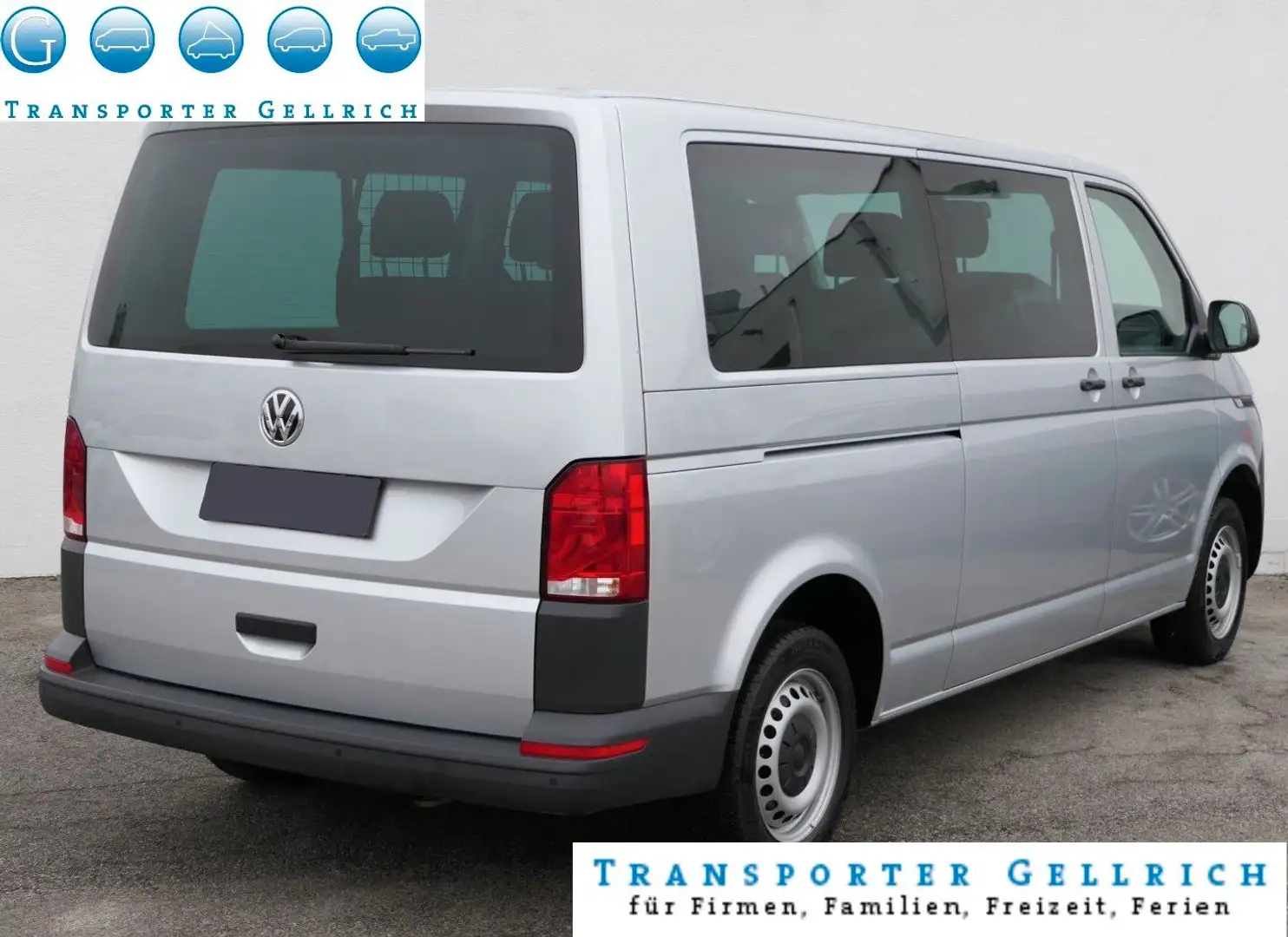 Volkswagen T6 Kombi lang 4motion DSG 8-Sitz  2-Schieb Sthz. Silber - 2
