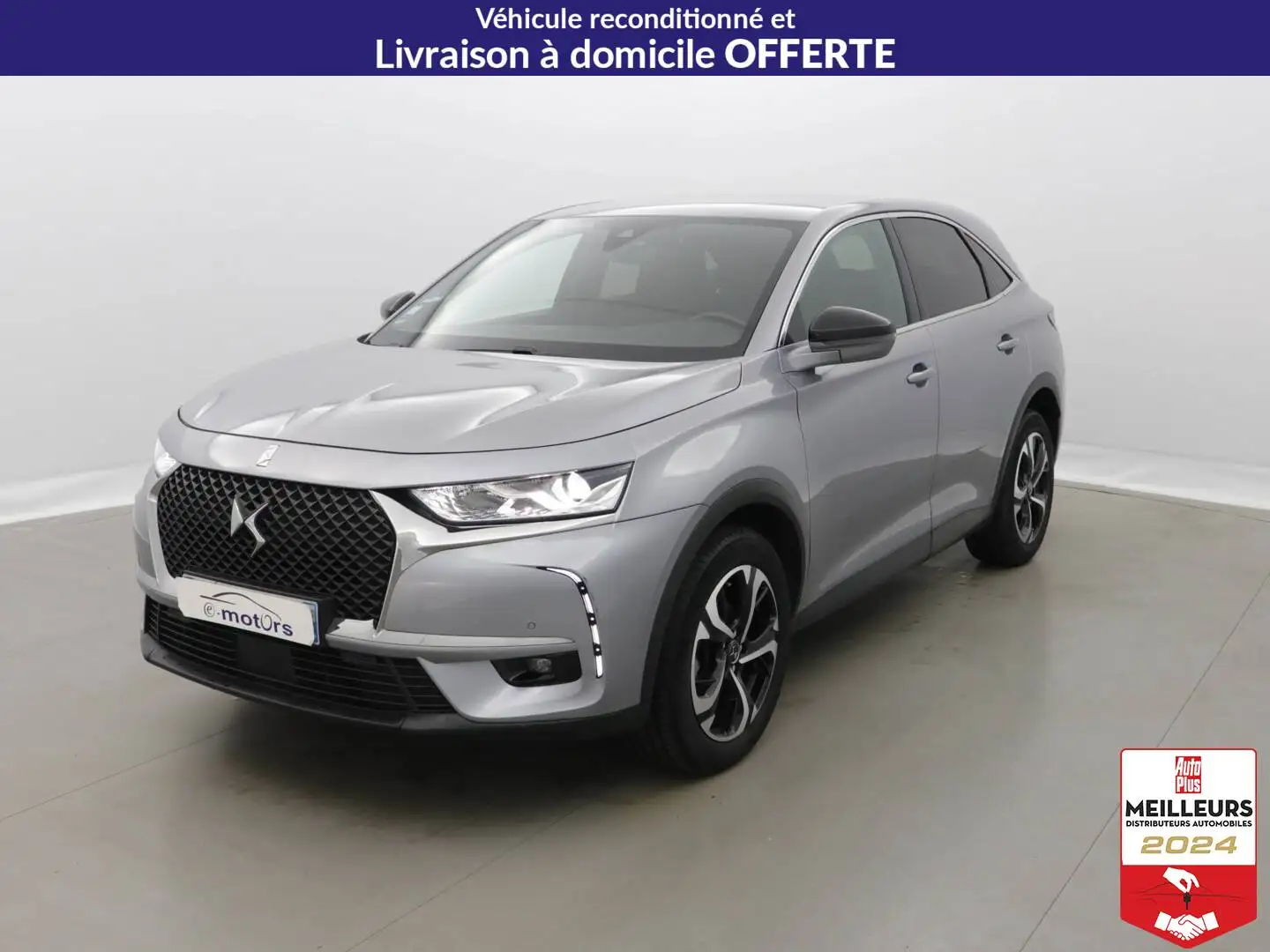 DS Automobiles DS 7 Crossback PureTech 180 EAT8 So Chic +Caméra +PDC AR/AV Gris - 1