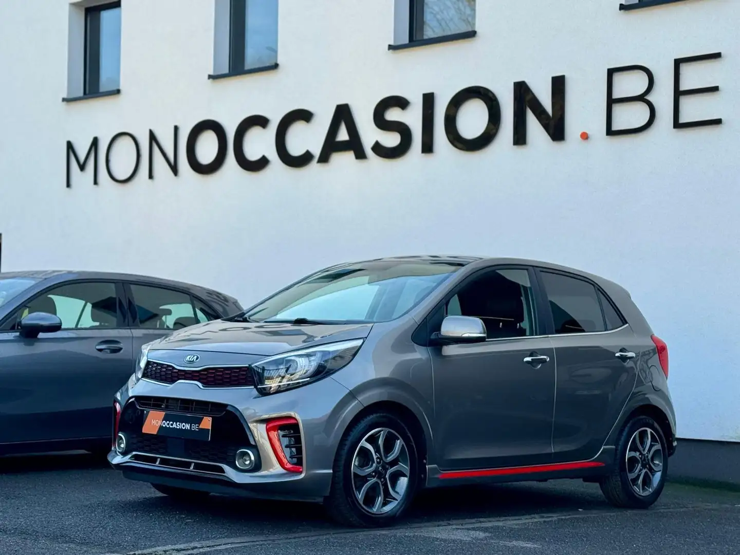 Kia Picanto 1.0i GT-LINE PHARES LED GPS CAMERA CUIR CARPLAY Gri - 1