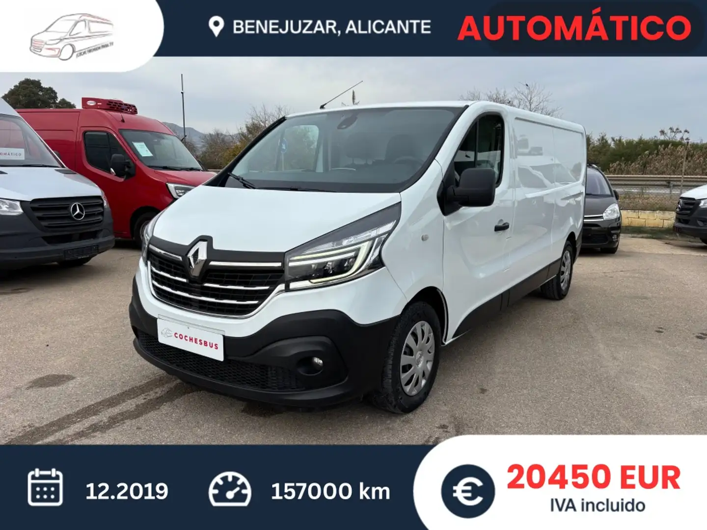 Renault Trafic Furgón 29 L2H1 Energy BluedCi EDC 125kW Blanc - 2