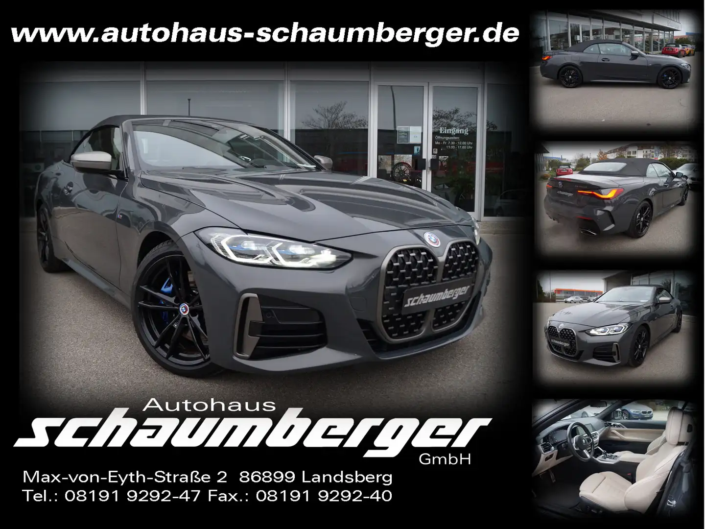 BMW 440 M440d xDrive Cabrio * Nackenwärmer * Alu 19 Gris - 1