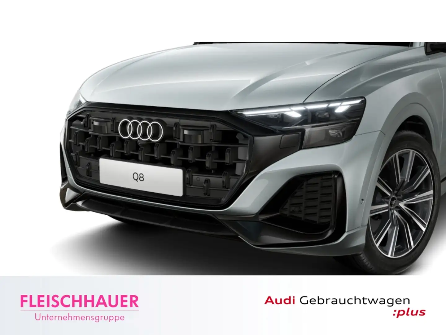 Audi Q8 45 TDI quattro HD-MATRIX+AHK+TOUR&STADT-PAKET+HUD+ Silber - 1