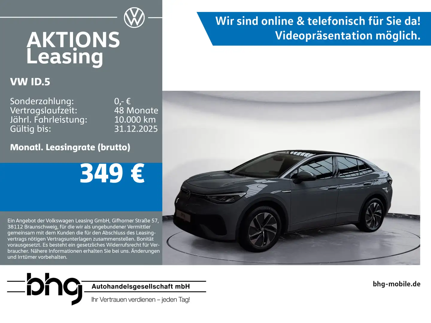 Volkswagen ID.5 Pro *LM-FELGEN*LED*ACC* Schwarz - 1