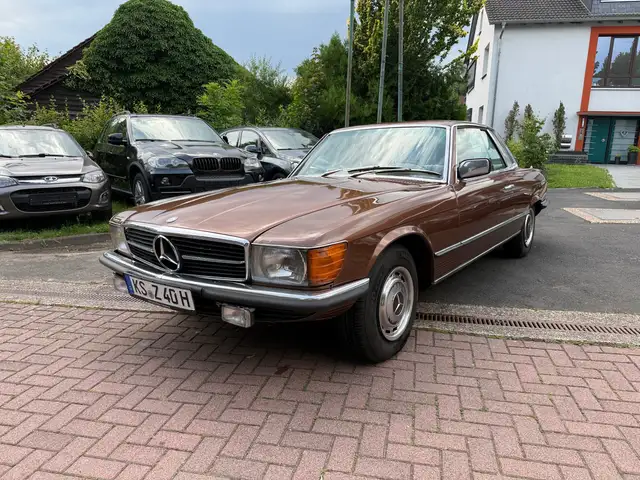 Mercedes-Benz SLC 280 Oldtimer Klima Schalter Lederausstattung in beige