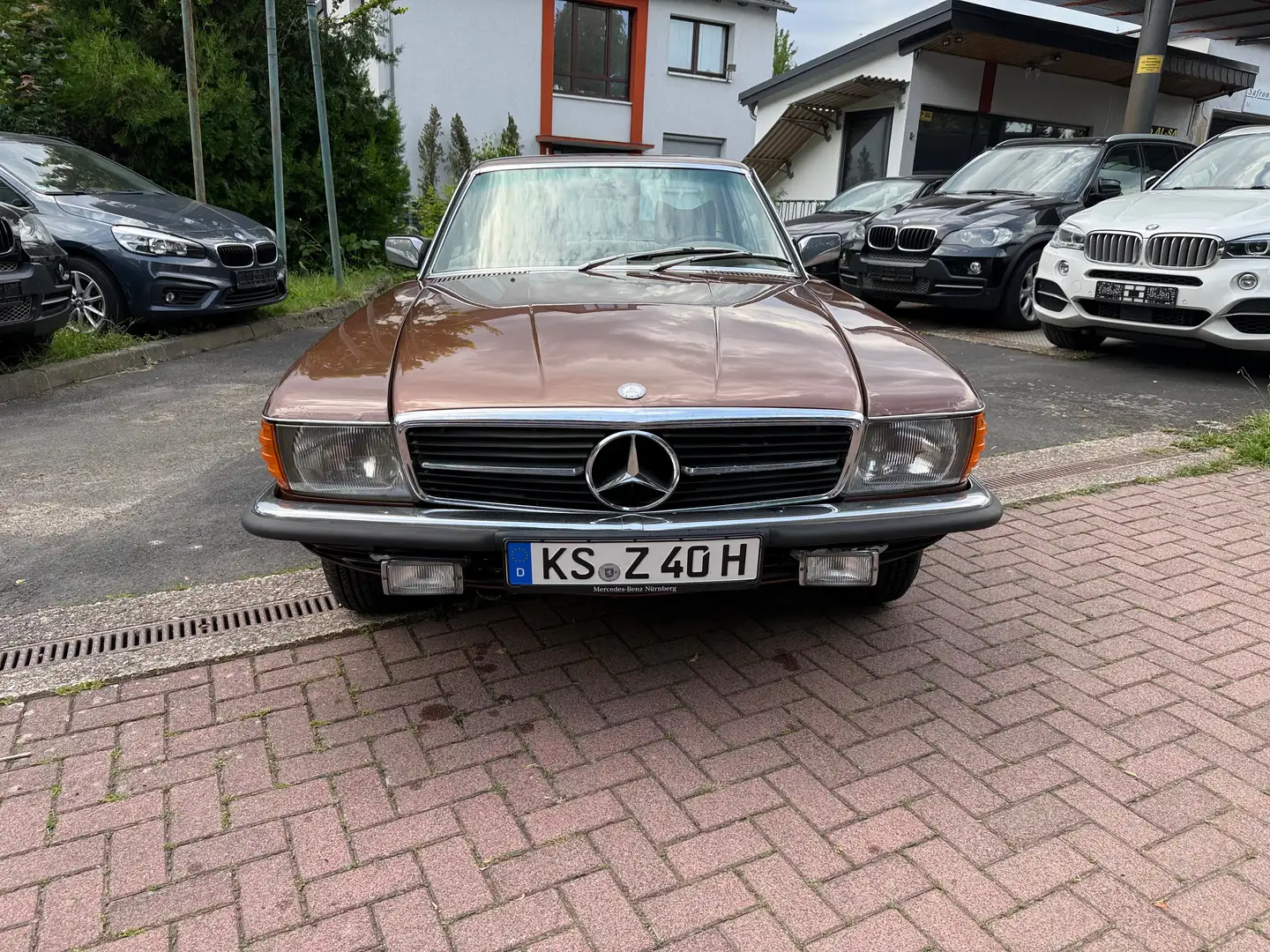 Mercedes-Benz SLC 280 Oldtimer Klima Schalter Lederausstattung in beige Braun - 2