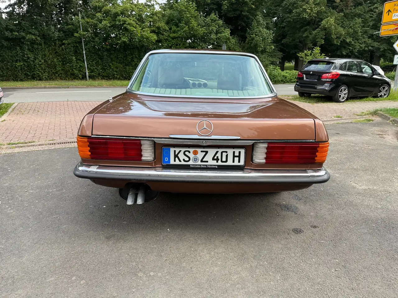 Mercedes-Benz SLC 280 Oldtimer Klima Schalter Lederausstattung in beige, foto 6