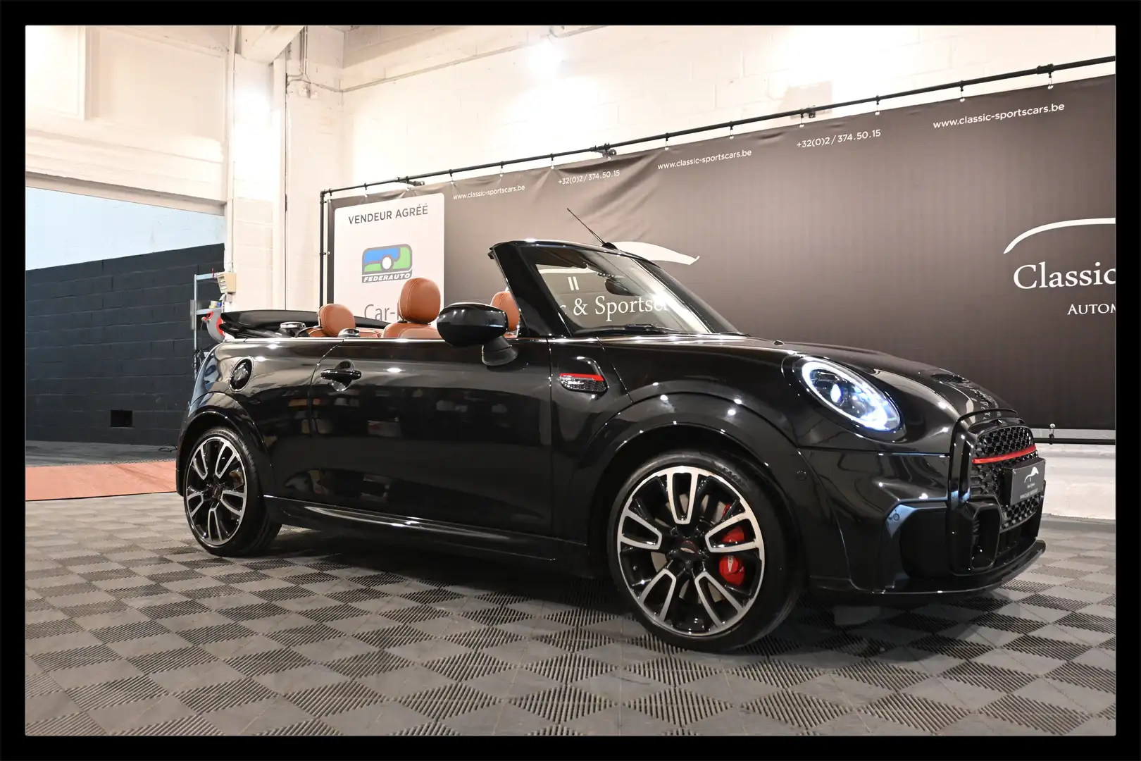 MINI John Cooper Works Cabrio Cabriolet 2.0AS / HEAD UP / HARMAN KARDON / CAMERA Negro - 1