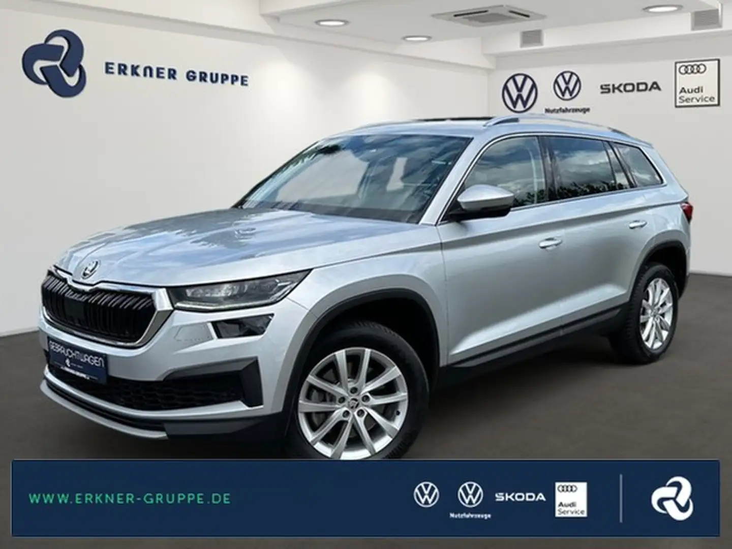 Skoda Kodiaq 2.0TSI DSG 4x4 Style MATRIX+STANDHZ+VIRT+++ Gümüş rengi - 1