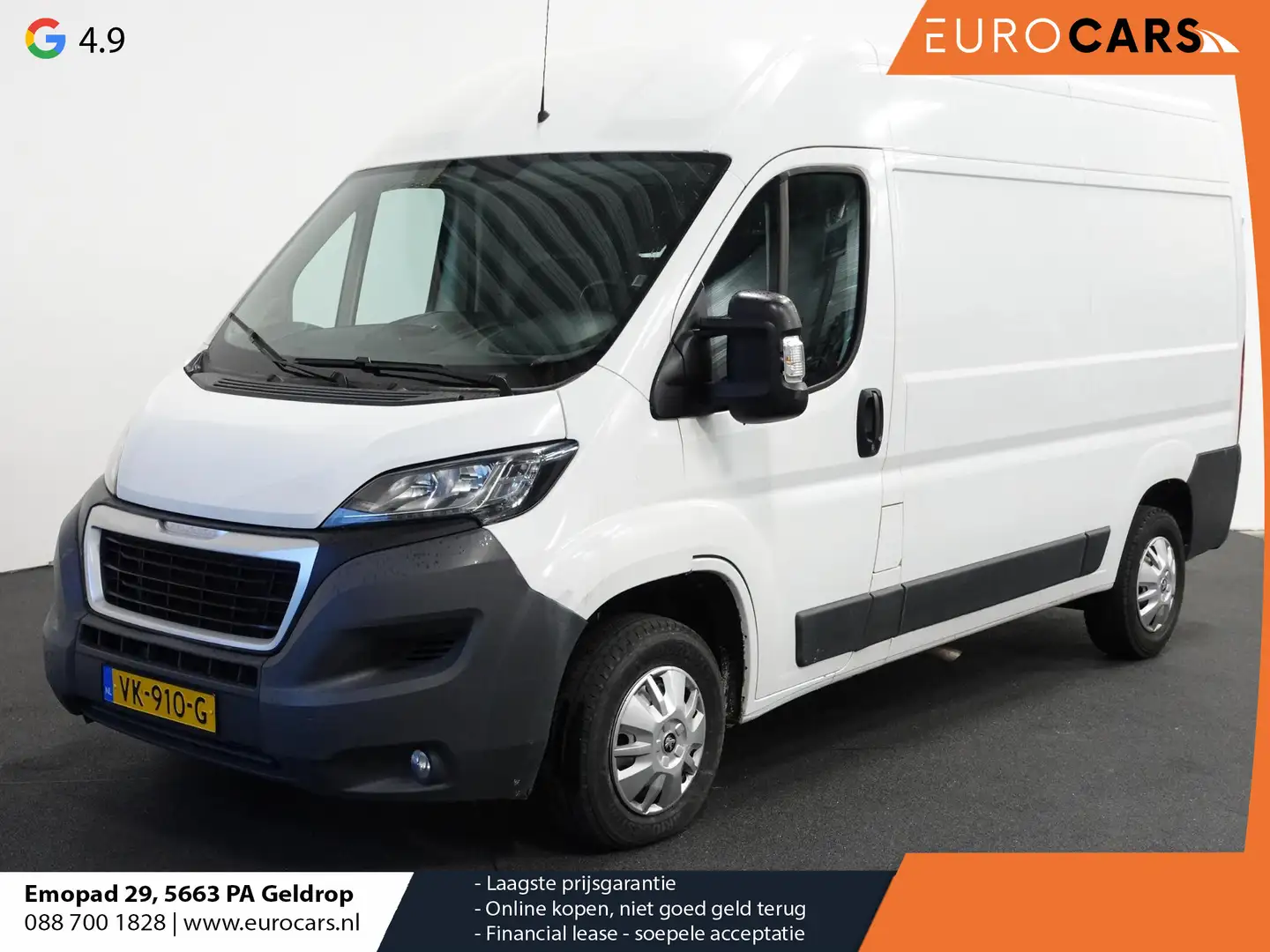 Peugeot Boxer 130pk L2H2 Airco Cruise Control Trekhaak * HANDEL Wit - 1