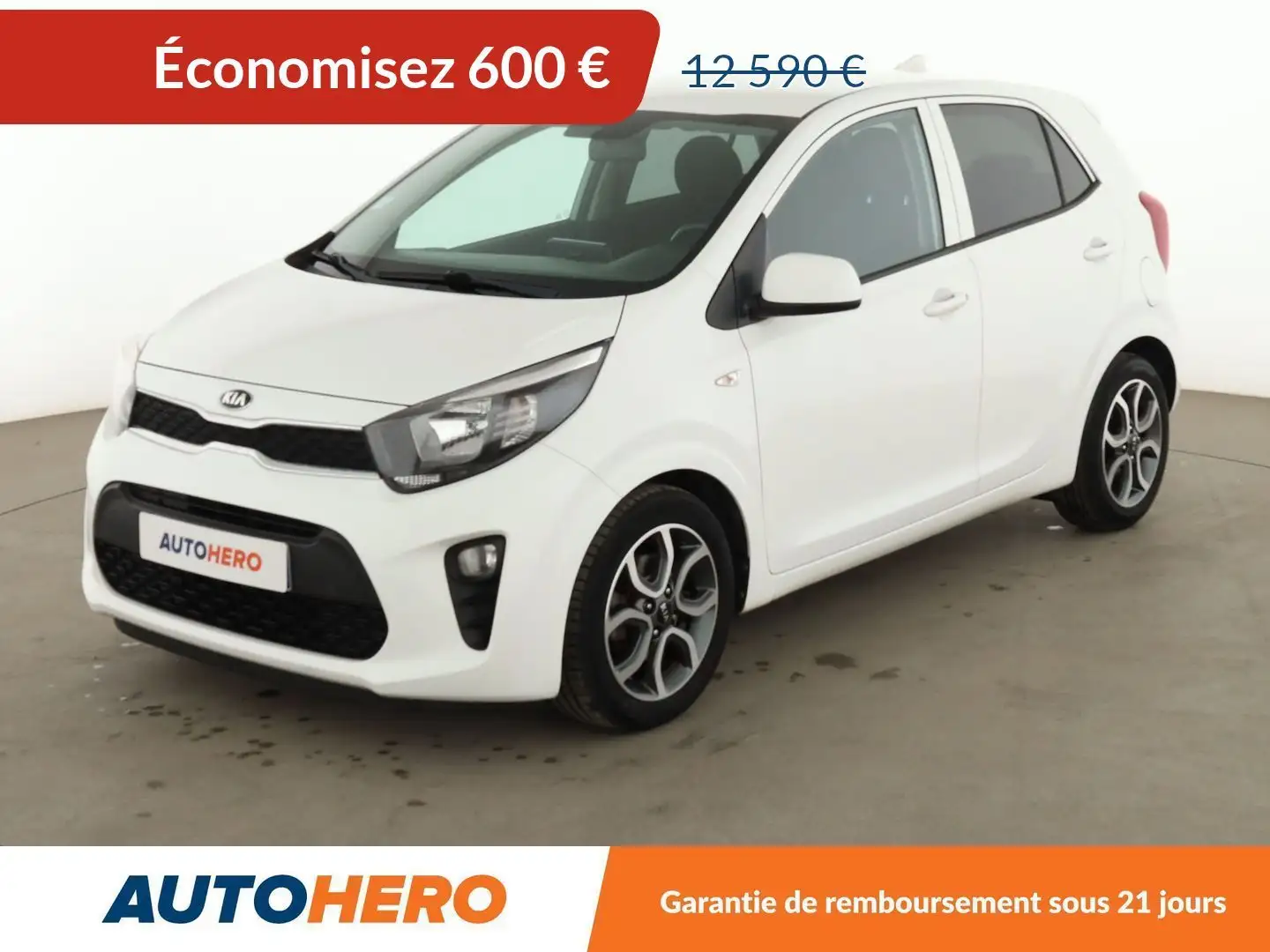 Kia Picanto 1.2 Design Auto Blanc - 1